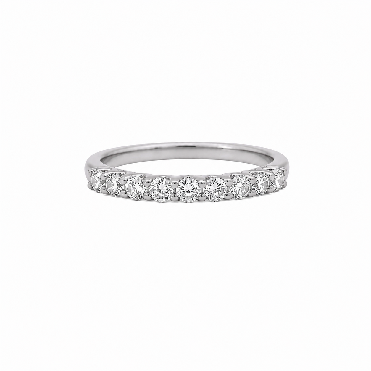 9ct White Gold Eternity Lab Grown Diamond Ring