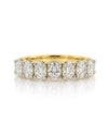 9ct Yellow Gold 1.39ct Oval Lab Grown Diamond Seven Stone Ring (LR23)