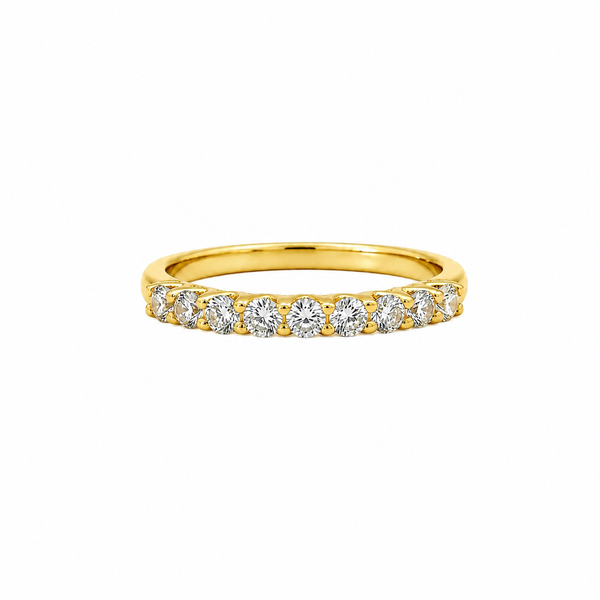 9ct Yellow Gold Eternity Lab Grown Diamond Ring
