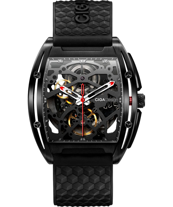 Ciga Design Z Series Black Dlc Automatic Mechanical Skeleton Z031-BLBL-W5BK