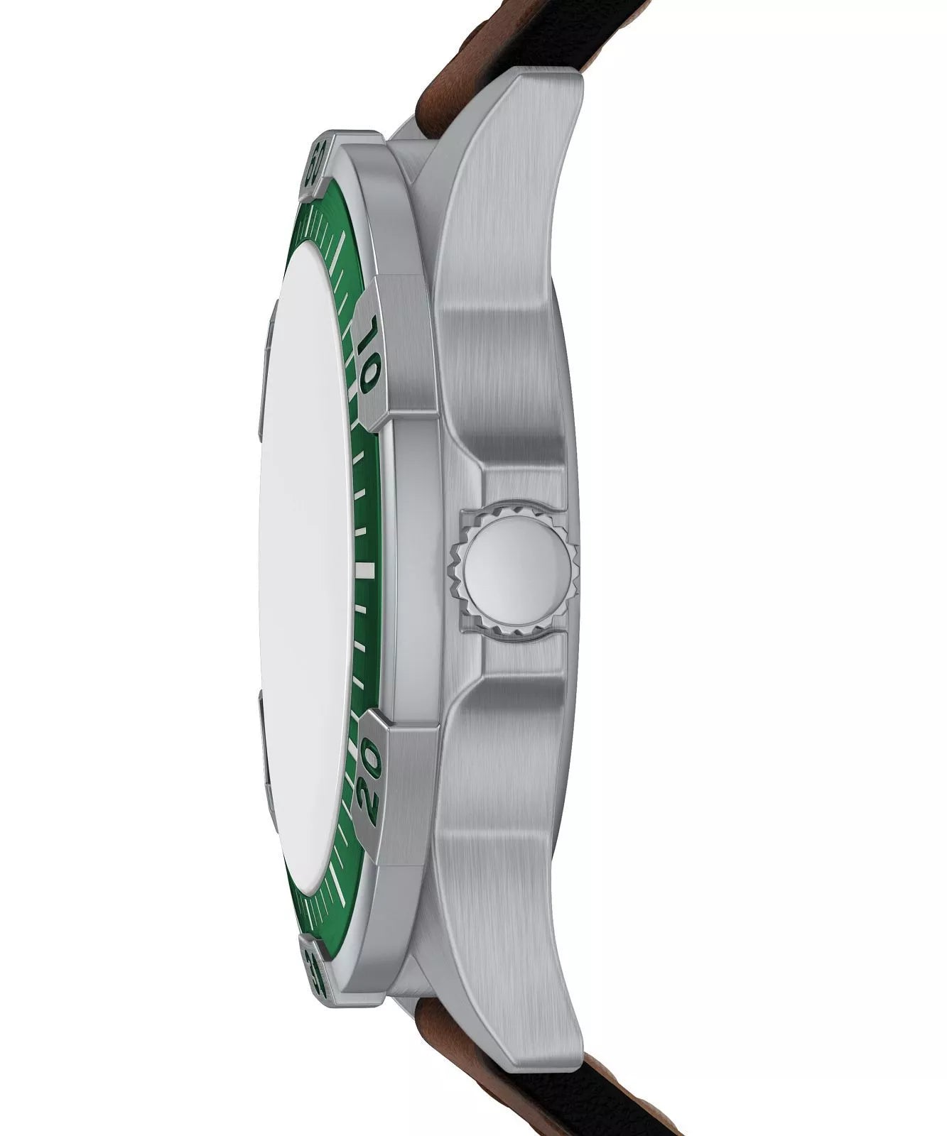 Fossil Garrett Quartz Multifunction Green Dial Brown Leather Watch (FS6147)