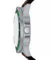 Fossil Garrett Quartz Multifunction Green Dial Brown Leather Watch (FS6147)