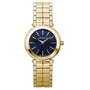 Michel Herbelin Newport Slim 16922/BP15 ladies quartz watch with blue sunray dial and yellow gold PVD stainless steel bracelet, 32mm case