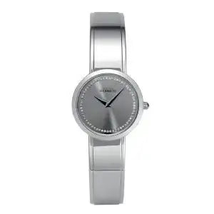 Michel Herbelin M-Band 17056/B62 Swiss Quartz Ladies Watch Silver Sunray Dial Stainless Steel Bracelet 28mm