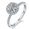 Round Cut Moissanite Ring