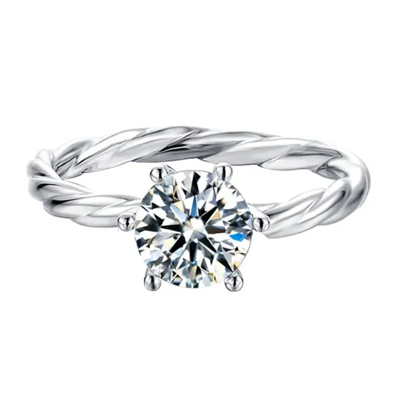 1ct Solitaire Moissanite Ring – MO35 - Cassim & Co South Africa