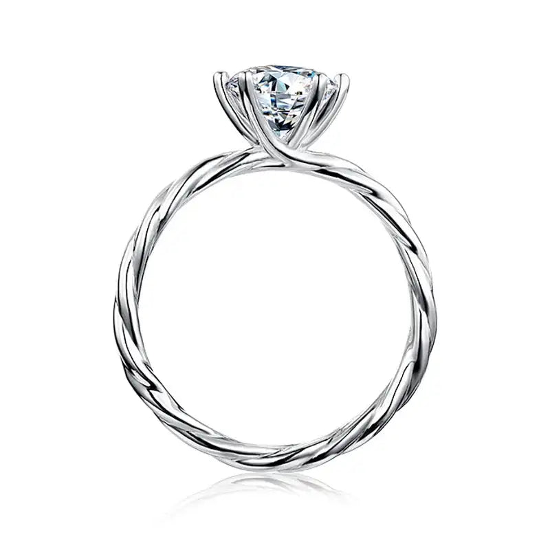 1ct Solitaire Moissanite Ring – MO35 - Cassim & Co South Africa