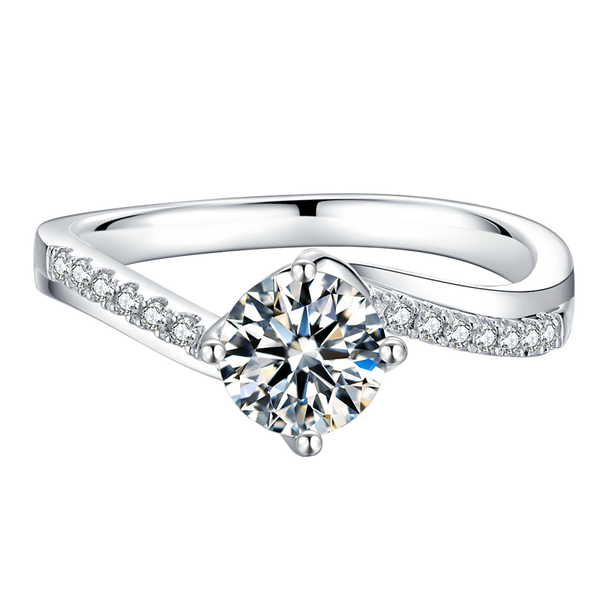 Twist Moissanite Ring