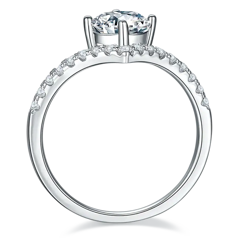 Silver Moissanite Ring – MO5 - Cassim & Co South Africa