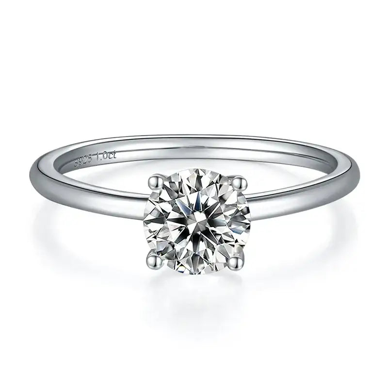 4 Claw 1ct Solitaire Moissanite Ring – MO2 - Cassim & Co South Africa