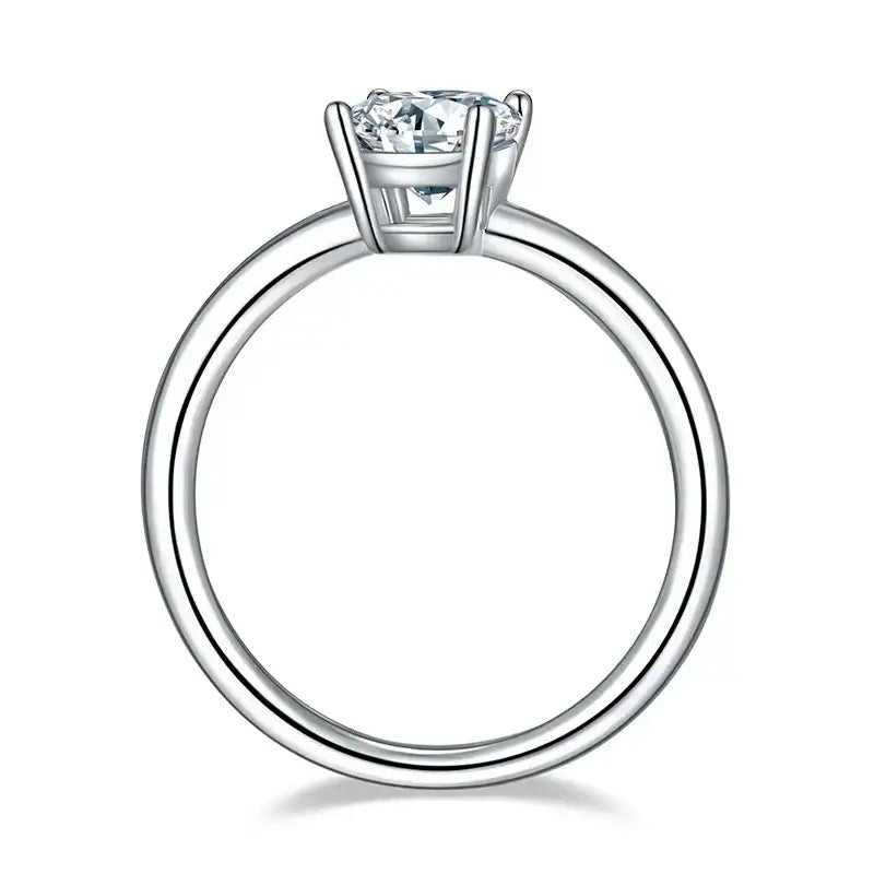 4 Claw 1ct Solitaire Moissanite Ring – MO2 - Cassim & Co South Africa
