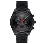 Tissot PR 100 Chronograph Black PVD 41mm Watch with Black Milanese Mesh Bracelet T1014173305100