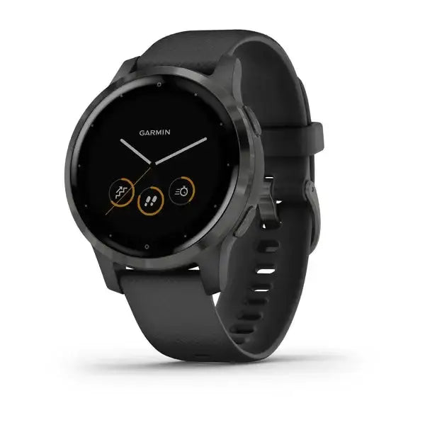 Garmin Vivoactive 4S Black with Slate Hardware. - Cassim & Co South Africa