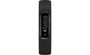 Garmin vívosmart 4 fitness activity tracker in midnight black silicone band with touchscreen display showing time and battery indicator