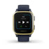 Garmin Venu Sq Music Edition Light Gold Aluminium Bezel with Navy Case and Silicone Band. - Cassim & Co South Africa