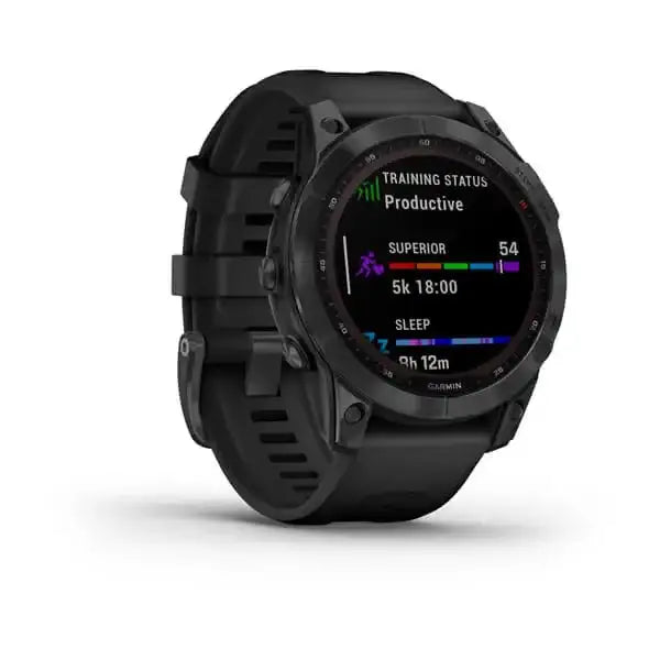 Garmin Fenix 7 Solar Edition Slate Grey with Black Band. - Cassim & Co South Africa