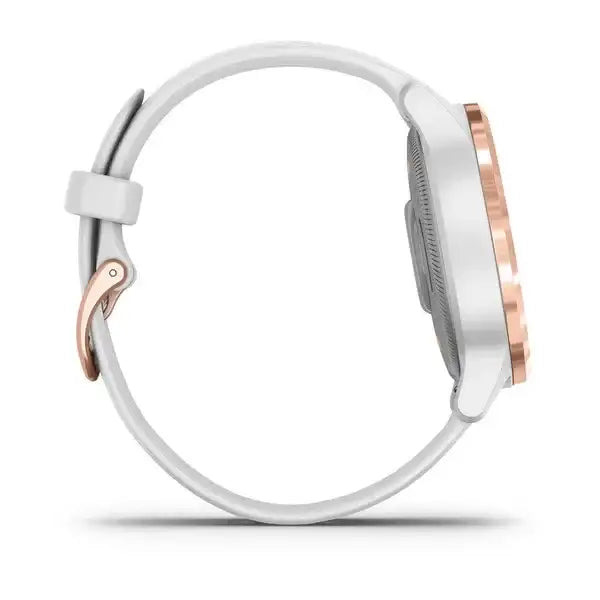 Garmin Vivoactive 4S White with Rose-Gold Hardware. - Cassim & Co South Africa