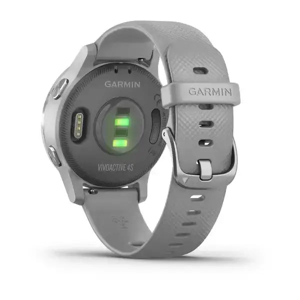 Garmin Vivoactive 4S Powder Grey with Silver Hardware - Cassim & Co South Africa